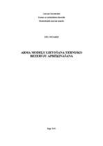Referāts 'ARMA modeļu lietošana tehnisko rezervju aprēķināšanā', 1.