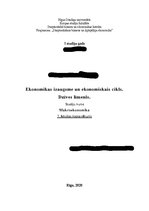 Konspekts 'Ekonomikas izaugsme un ekonomikas cikls', 1.