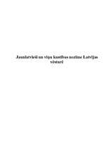 Konspekts 'Jaunlatvieši un viņu kustības nozīme Latvijas vēsturē', 1.