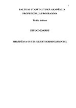 Diplomdarbs 'Pierādīšana un tās subjekti kriminālprocesā', 1.