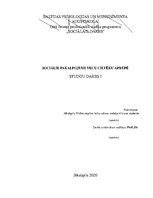 Referāts 'Sociālie pakalpojumi vecu cilvēku aprūpē / studiju darbs i', 1.