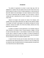 Eseja 'Animal Rights Against Experiments', 3.