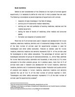 Eseja 'Animal Rights Against Experiments', 4.