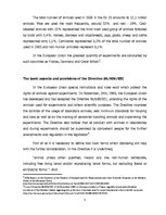 Eseja 'Animal Rights Against Experiments', 5.