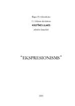 Referāts 'Ekspresionisms', 1.