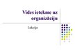 Prezentācija 'Vides ietekme uz organizāciju', 1.