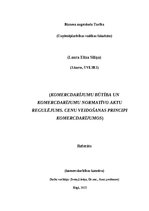 Referāts 'Komercdarījumu būtība un komercdarījumu normatīvo aktu regulējums. Cenu veidošan', 1.