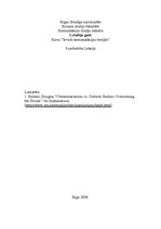 Konspekts 'Ievads komunikācijas teorijās. 9.nodarbība', 1.