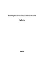 Referāts 'Starpkultūru saskarsme: Spānija', 1.