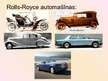 Prezentācija 'Rolls Royce zīmola attīstības vēsture', 8.