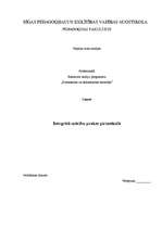 Konspekts 'Integretā prakse pirmsskolā (2-3 gadus veci bērni)', 1.