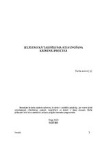 Referāts 'Izlīgums kā taisnīguma atjaunošana  kriminālprocesā', 1.