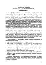 Konspekts 'Reliģijas teorija', 1.