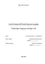 Referāts 'Vājdzirdīgo integrācija dzirdīgo vidē', 1.