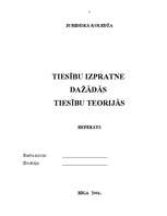 Referāts 'Tiesību izpratne dažādās tiesību teorijās', 1.
