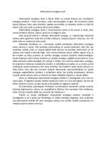 Eseja 'Alternatīvās enerģijas veidi', 1.