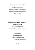 Konspekts 'Saimniecisko operāciju dokumenti, uzskaites reģistri, grāmatvedības cikls un dat', 1.