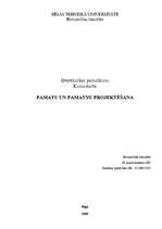 Konspekts 'Pamatu un pamatņu aprēķināšana', 1.