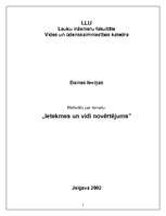 Referāts 'Ietekmes uz vidi novērtējums', 1.