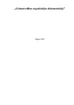 Referāts 'Grāmatvedības organizācijas dokumentācija', 1.