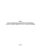 Referāts 'Industrializācija un agrārā politika Krievijā', 1.