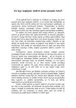 Eseja 'Vai bija iespējams novērst Pirmo pasaules karu?', 1.