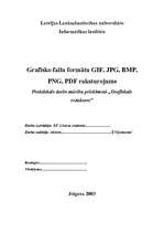 Referāts 'Grafisko failu formātu GIF, JPG, BMP, PNG, PDF raksturojums', 1.