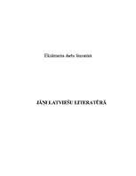 Referāts 'Jāņi latviešu literatūrā', 1.