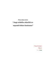 Konspekts 'Auga attīstība atkarībā no saņemtā ūdens daudzuma', 1.