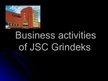 Prezentācija 'Business Activities of JSC "Grindeks"', 1.