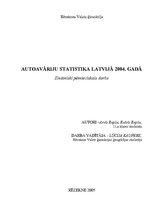 Referāts 'Autoavāriju statistika Latvijā 2004.gadā', 1.