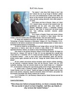 Eseja 'Kofi Atta Annan', 1.