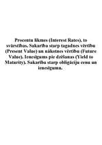 Konspekts 'Procentu likmes', 1.