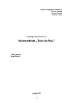 Referāts 'Velomaršruts "Tour de RoL"', 1.