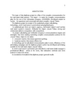 Diplomdarbs 'Komunikāciju kompleksa plāns nekustamā īpašuma darījumu jomā', 3.