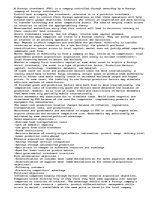 Eseja 'Foreign Direct Investment (FDI)', 1.