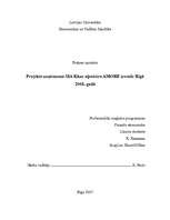 Biznesa plāns 'Projekts uzņēmuma SIA Kāzu aģentūra AMORE izveide Rīgā 2008.gadā', 1.