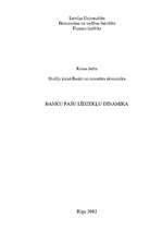 Referāts 'Banku pašu līdzekļu dinamika', 1.