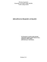 Prakses atskaite 'Iepazīšanās prakse', 1.