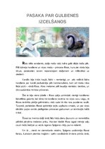 Eseja 'Pasaka par Gulbenes izcelšanos', 1.