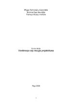 Referāts 'Vienlīmeņa ceļu mezgla projektēšana', 1.