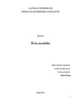 Referāts 'Ērču encefalīts', 1.