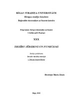 Konspekts 'Tiesību jēdziens un funkcijas', 1.