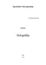 Referāts 'Hologrāfija', 1.