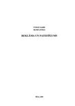 Referāts 'Reklāma un patiesīgums', 1.