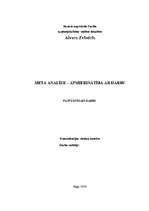 Konspekts 'Meta analīze - apmierinātība ar darbu', 1.