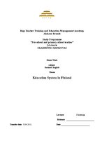 Eseja 'Education System in Finland', 1.