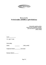 Referāts 'Profesionālās atbildības apdrošināšana', 1.