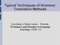 Prezentācija 'Grammar Translation Methods. Methodology', 7.