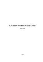 Referāts 'Pašvaldību budžeta analīze Latvijā', 1.